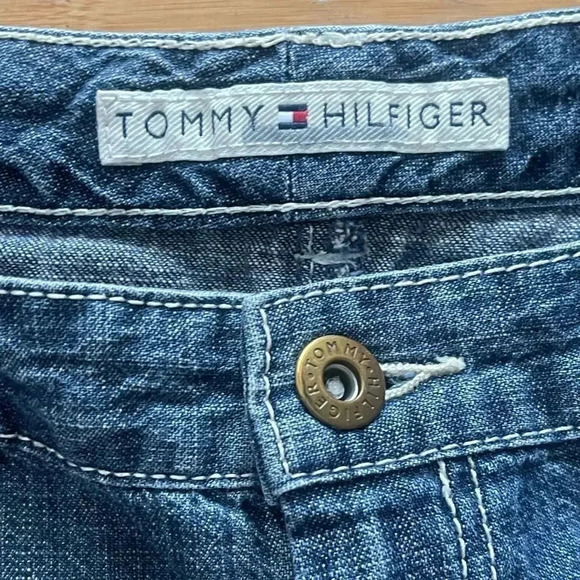 Tommy Hilfiger Denim A-line Hi-low Skirt. sz 8 - Picture 5 of 12